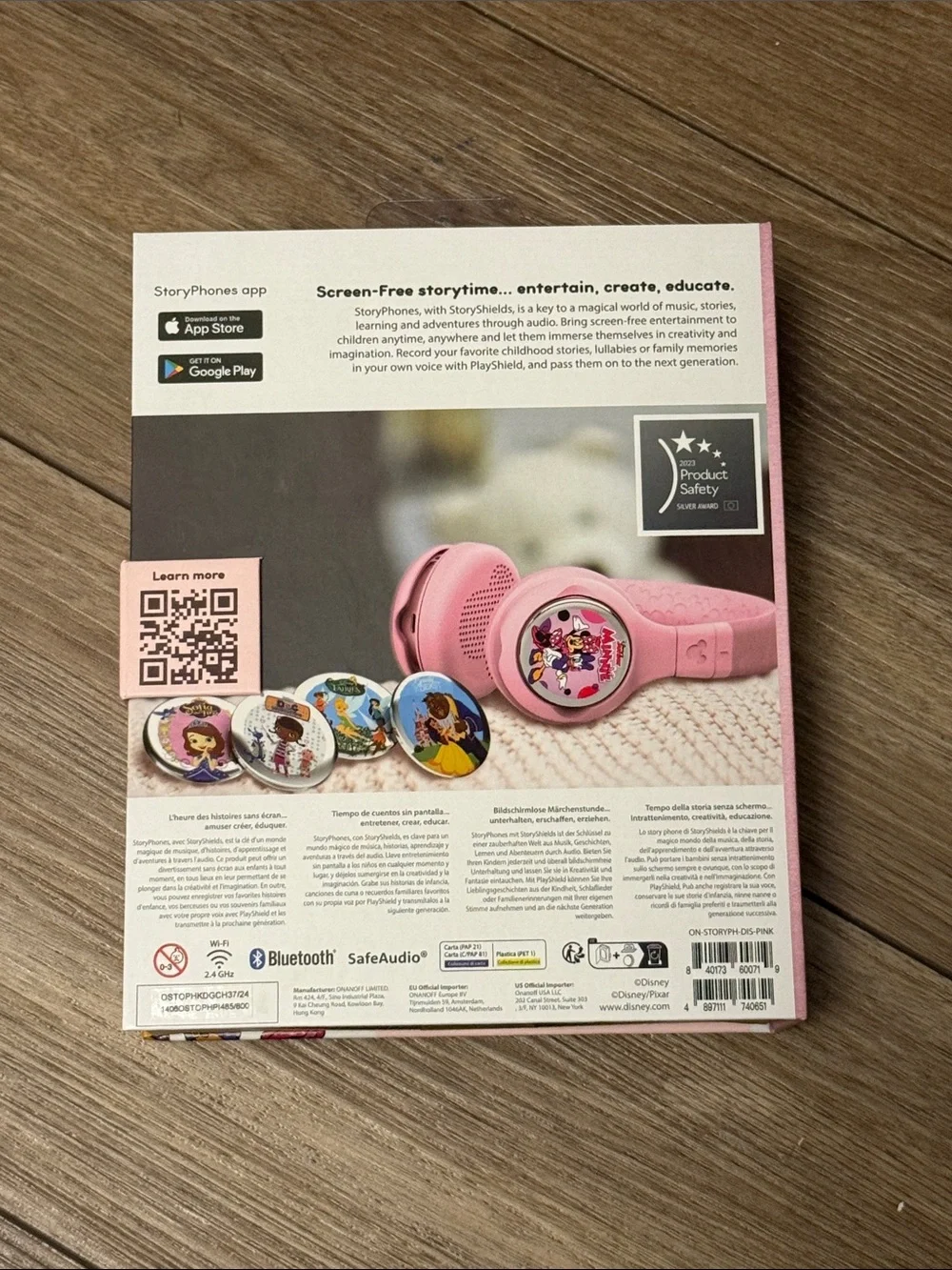 StoryPhones Headphones for Kids - Pink - Disney